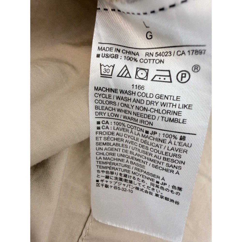 Banana Republic Womens Khaki Utility Dress Tan Large Drawstring Waist - Picture 9 of 9
